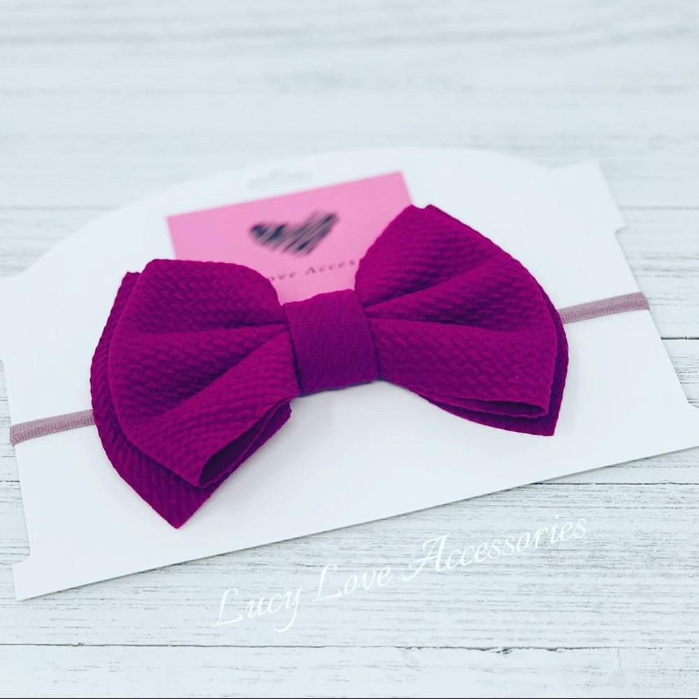 Handmade Purple/Plum nylon headband!